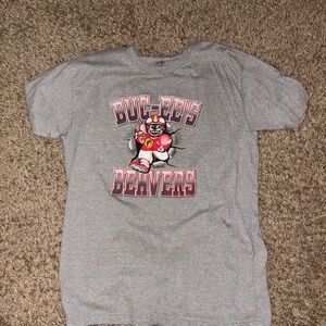 UNISEX Buc-ee's Beavers Football grey graphic tee, Size S #graphictee